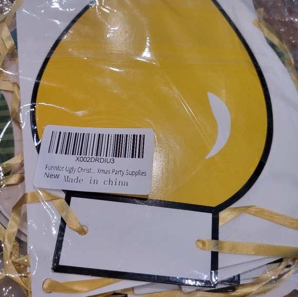 Ugly Christmas Sweater Party Banner DIY Tacky Sweater Decorations Ugly Sweater - Picture 3 of 4